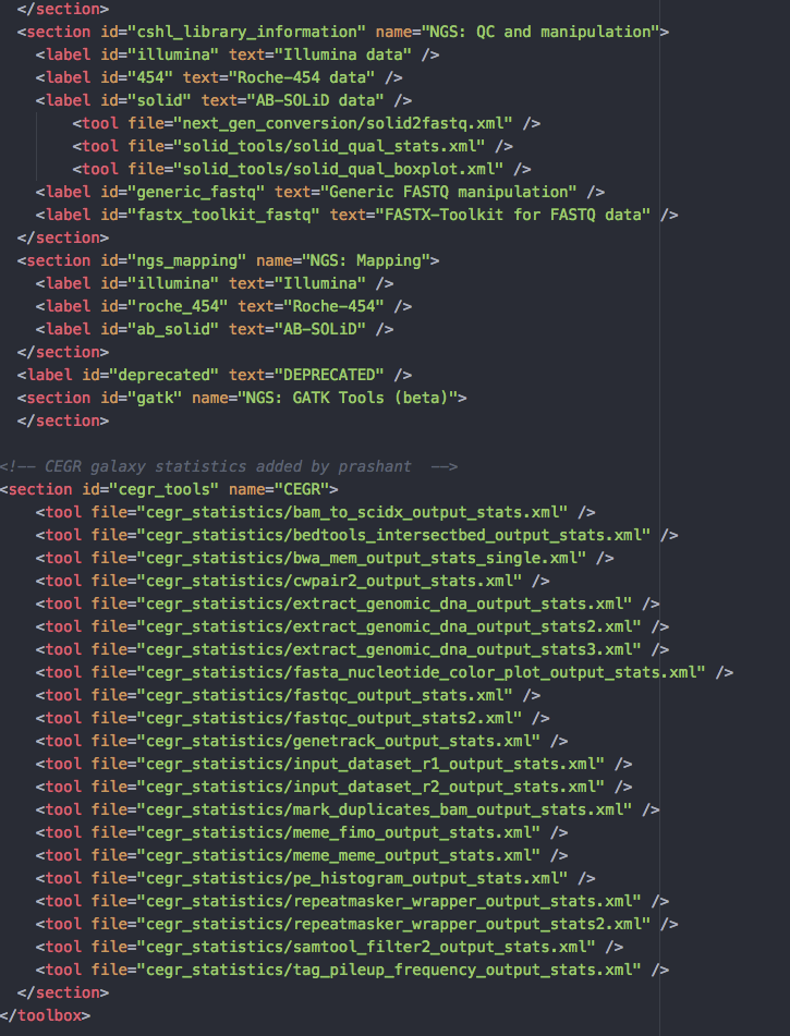 Adding CEGR tools